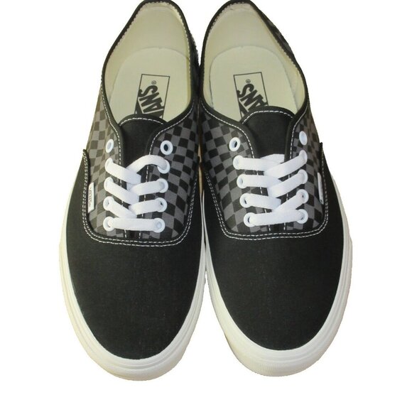 Vans Men\'s Authentic Warped Checkerboard Black White Skate shoes Size 10 NIB main image 7